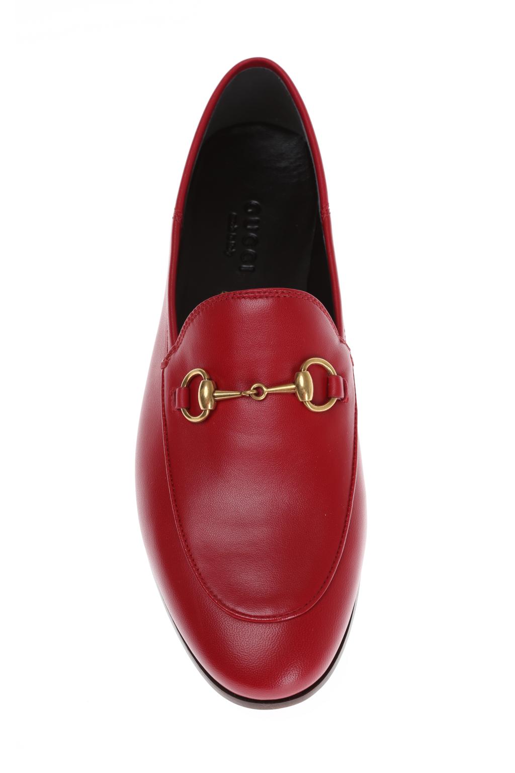 Gucci sales red moccasins